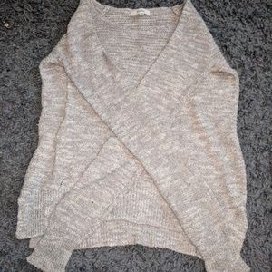 White and grey stripped sweater
